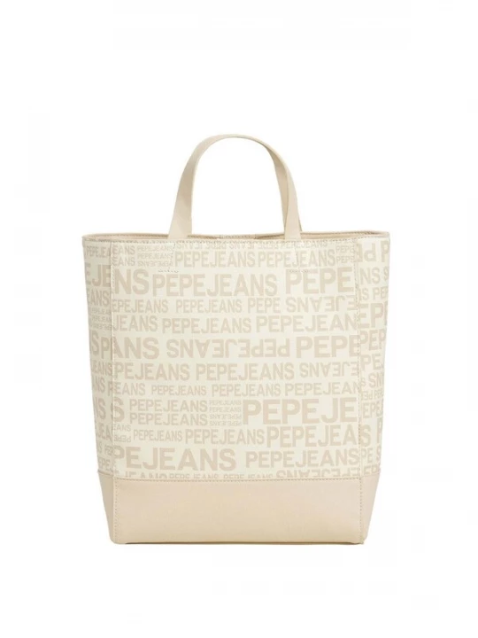 Foto van product Pepe Jeans Handtas ' GENEVIEVE ' beige / wit