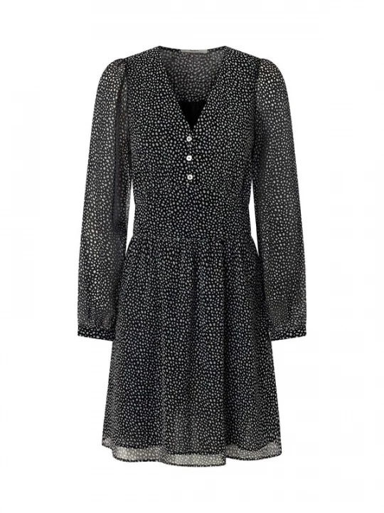 Foto van product Pepe Jeans Jurk 'Orchid' zilvergrijs / zwart