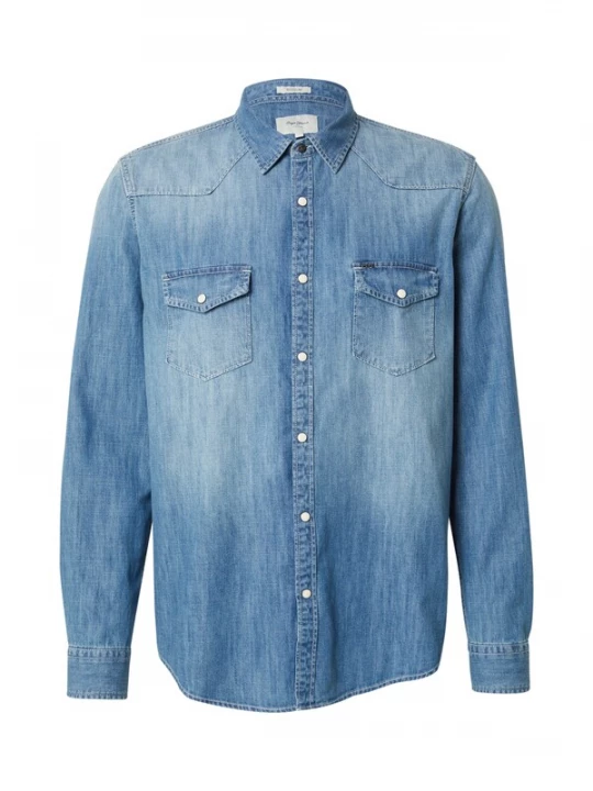 Foto van product Pepe Jeans Overhemd blauw denim