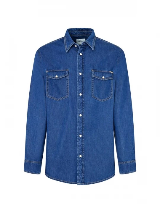 Foto van product Pepe Jeans Overhemd blauw denim