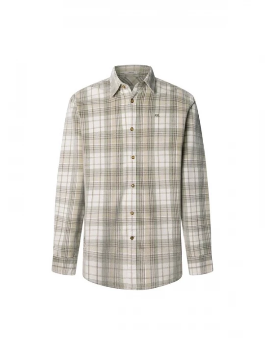 Foto van product Pepe Jeans Overhemd 'Camden' beige / stone grey / riet / zwart