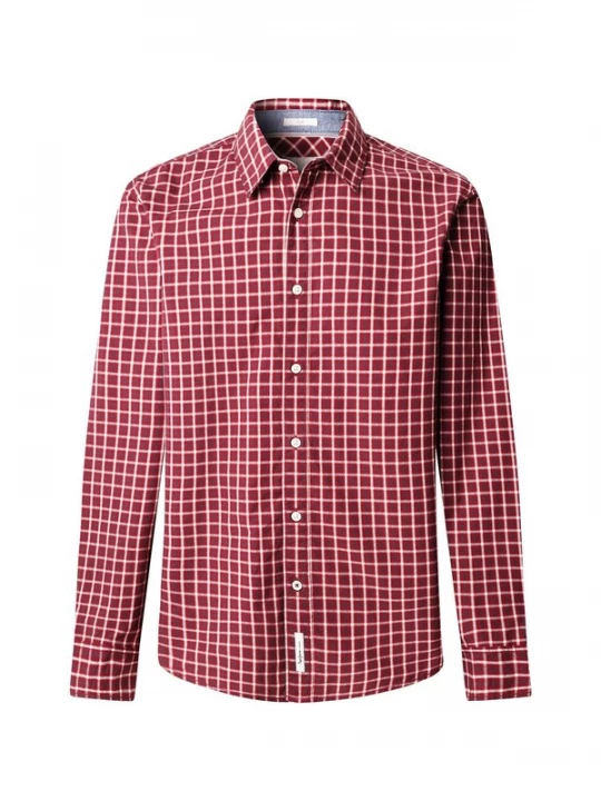 Foto van product Pepe Jeans Overhemd 'Capel' knalrood / wit