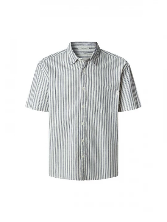 Foto van product Pepe Jeans Overhemd 'Christopher' marine / wit