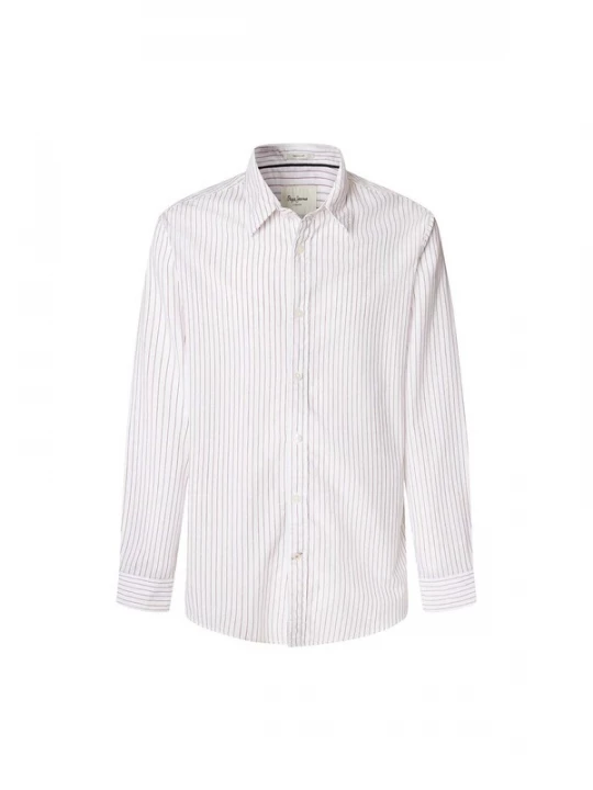 Foto van product Pepe Jeans Overhemd 'Claybourne' rood / wit
