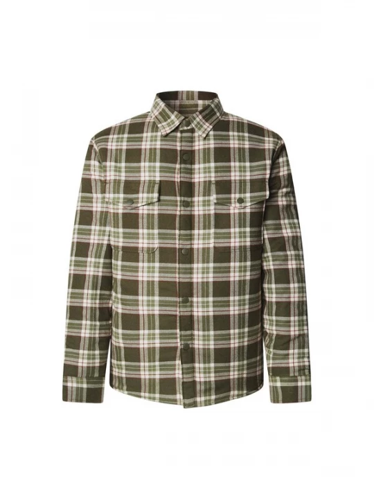 Foto van product Pepe Jeans Overhemd 'Clemen' bruin / kaki / wit