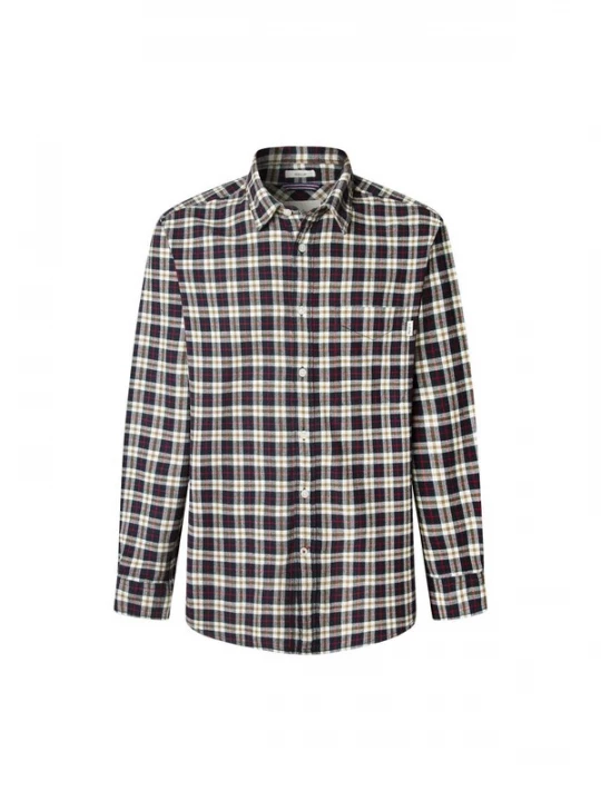 Foto van product Pepe Jeans Overhemd 'Clermont' marine / olijfgroen / rood / wit