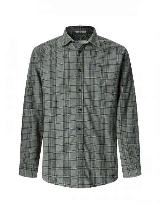 Foto van product Pepe Jeans Overhemd 'Clive' grijs / zwart / offwhite