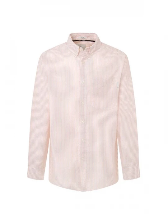 Foto van product Pepe Jeans Overhemd 'Matthew' koraal / offwhite