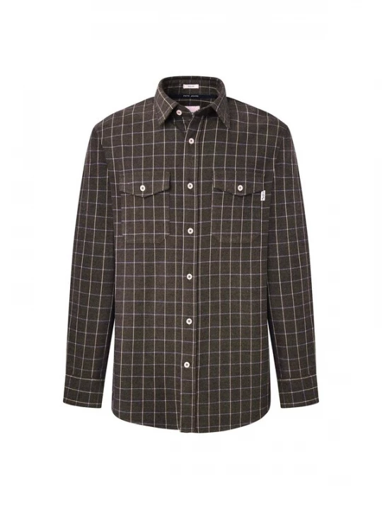 Foto van product Pepe Jeans Overhemd ' MESSON ' blauw / bruin / lichtlila