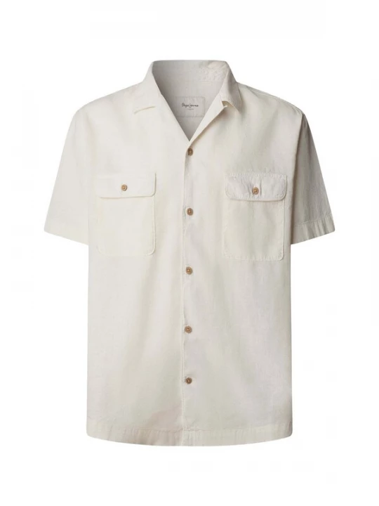 Foto van product Pepe Jeans Overhemd 'Paulo' natuurwit