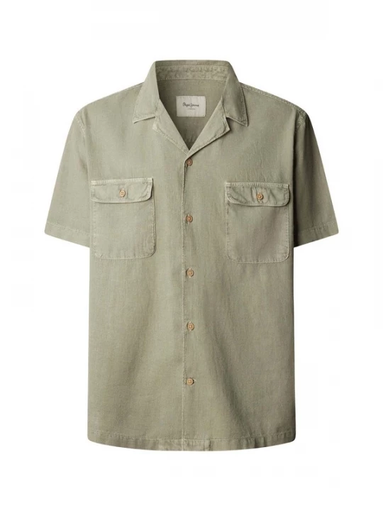 Foto van product Pepe Jeans Overhemd 'Paulo' olijfgroen