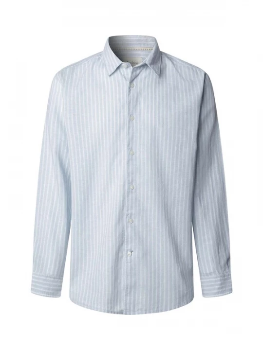 Foto van product Pepe Jeans Overhemd 'PHILIPPE' blauw / wit