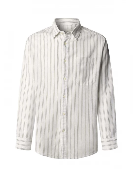 Foto van product Pepe Jeans Overhemd 'Phountain' lichtgrijs / wit