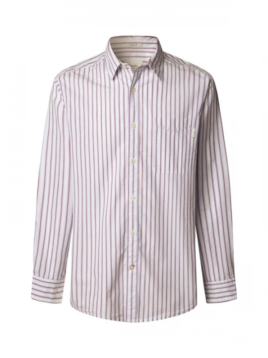 Foto van product Pepe Jeans Overhemd 'PIETRO' pastelrood / wit