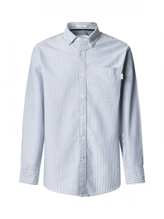 Foto van product Pepe Jeans Overhemd 'Prescot' duifblauw / offwhite