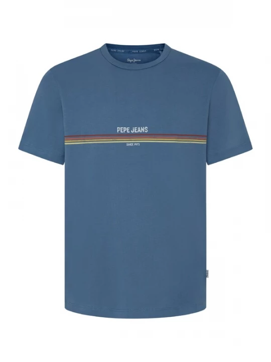 Foto van product Pepe Jeans Shirt 'Adur' blauw / geel / kersrood / wit