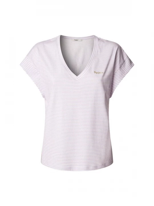 Foto van product Pepe Jeans Shirt 'Andy' lila / wit
