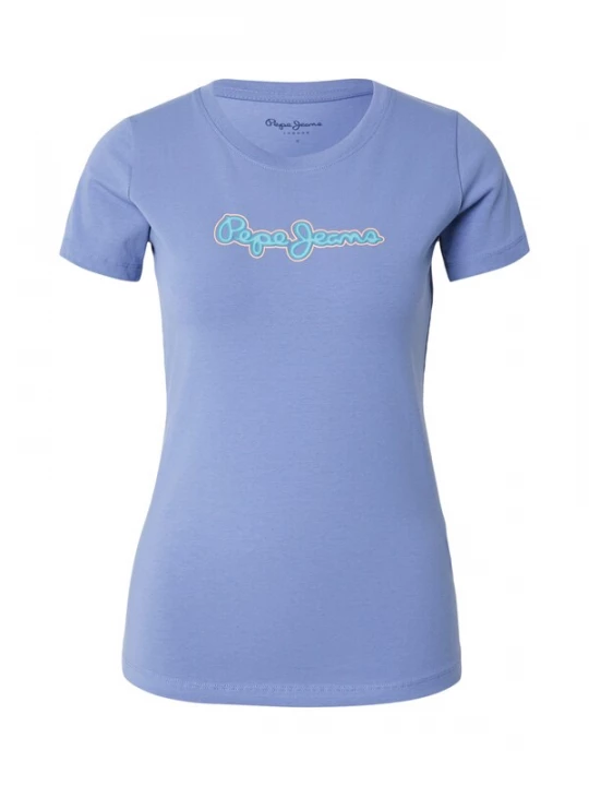 Foto van product Pepe Jeans Shirt aqua / duifblauw / lichtoranje