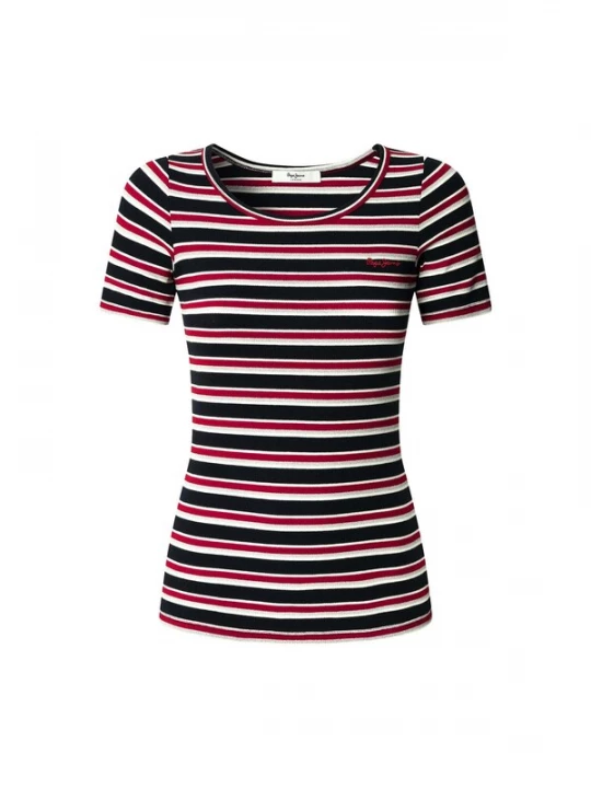 Foto van product Pepe Jeans Shirt 'Bambu' marine / rood / wit