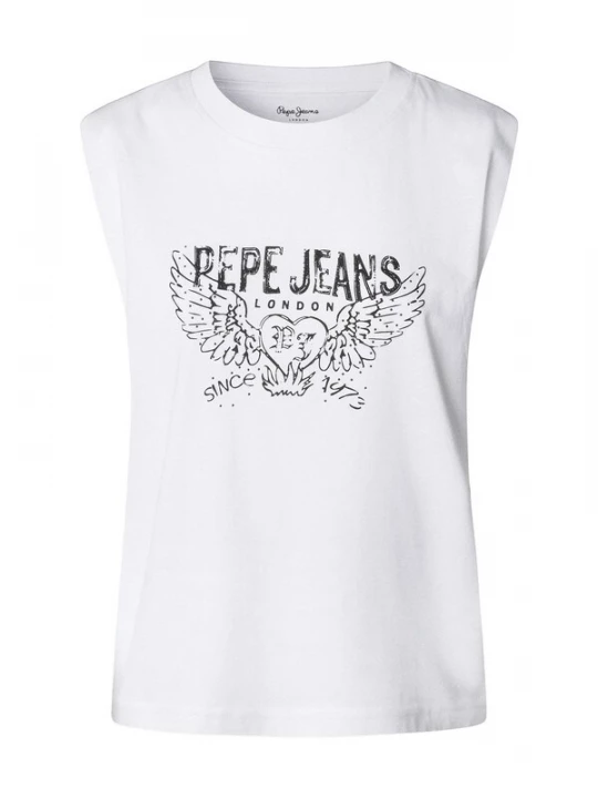 Foto van product Pepe Jeans Shirt 'Bertha' zwart / wit
