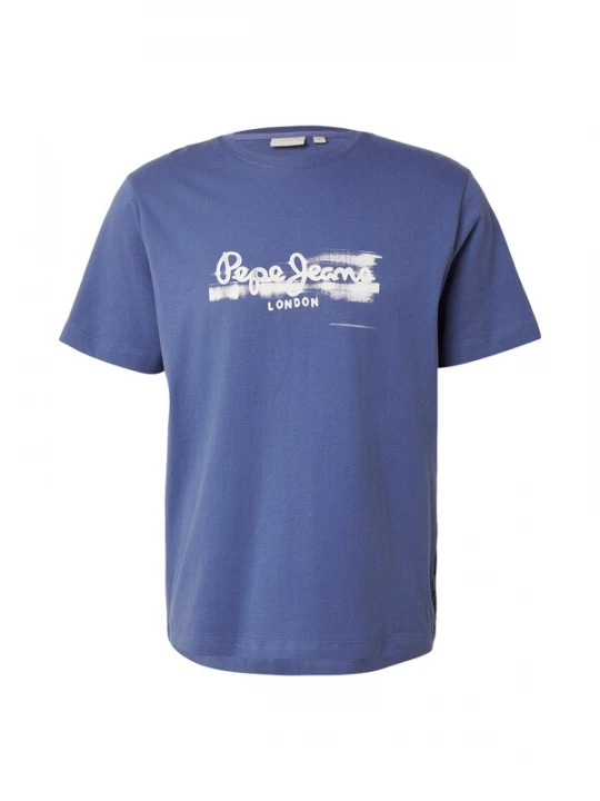 Foto van product Pepe Jeans Shirt blauw denim / wit