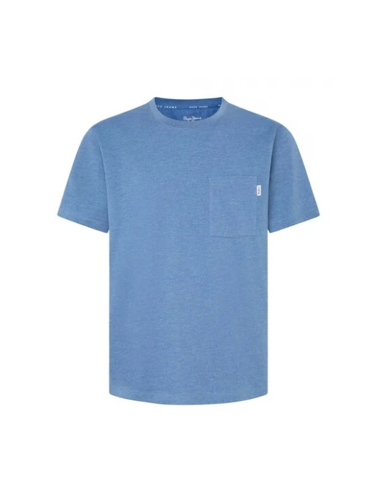 Foto van product Pepe Jeans Shirt blauw gemêleerd