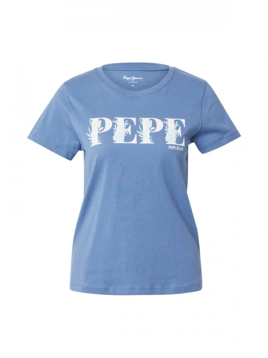 Foto van product Pepe Jeans Shirt 'BRIA' lichtblauw / offwhite