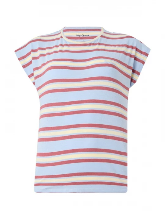 Foto van product Pepe Jeans Shirt 'CHARLOT' lichtblauw / lichtgeel / cranberry