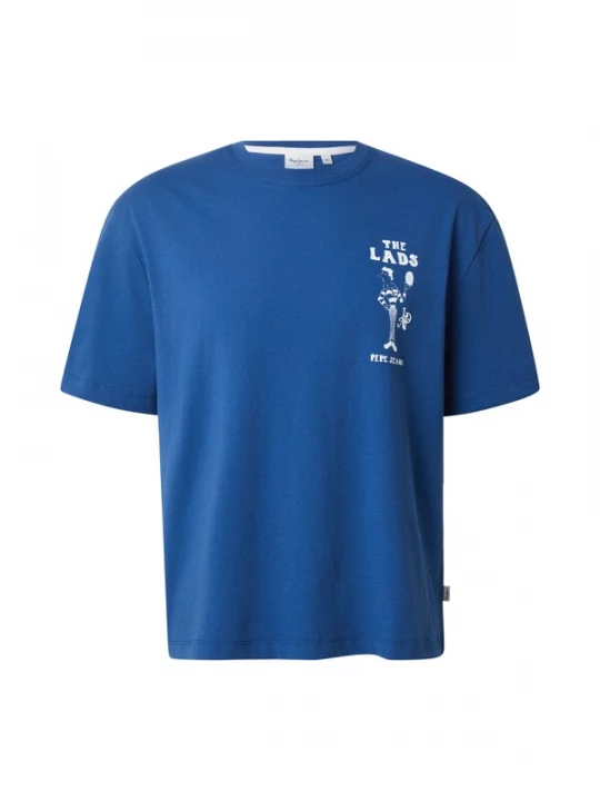 Foto van product Pepe Jeans Shirt 'CHELSEA' royal blue / koningsblauw / wit