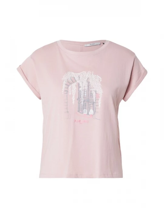 Foto van product Pepe Jeans Shirt donkerblauw / pink / lichtroze / wit