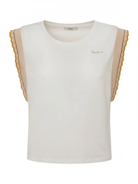 Foto van product Pepe Jeans Shirt 'Edma' nude / curry / goud / wit