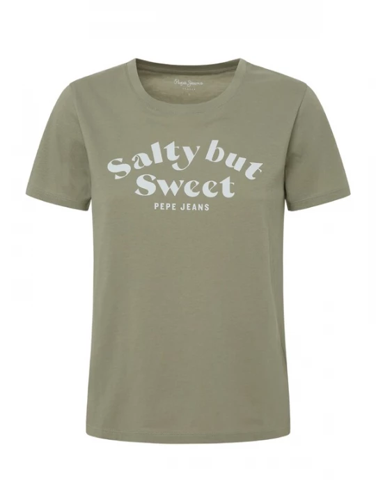Foto van product Pepe Jeans Shirt 'Effie' lichtgrijs / groen
