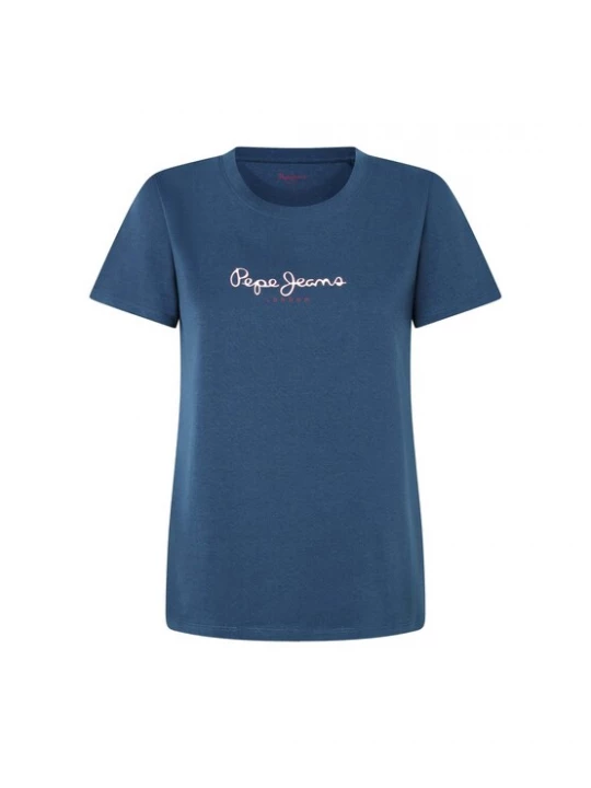 Foto van product Pepe Jeans Shirt ' FIORE ' donkerblauw / wit
