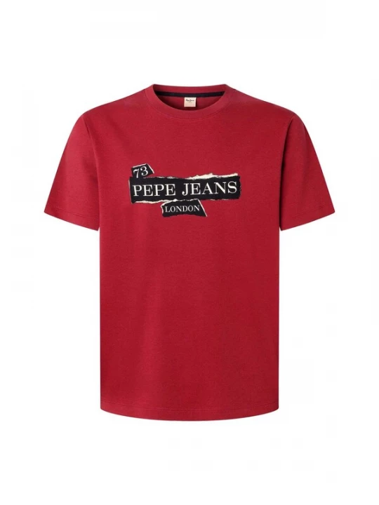 Foto van product Pepe Jeans Shirt 'GRIFFIN' rood / zwart / wit