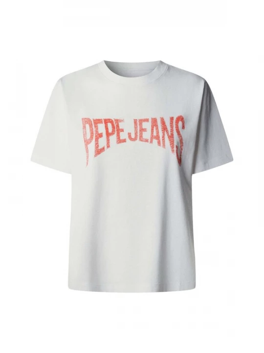 Foto van product Pepe Jeans Shirt 'Maca' oranje / wit