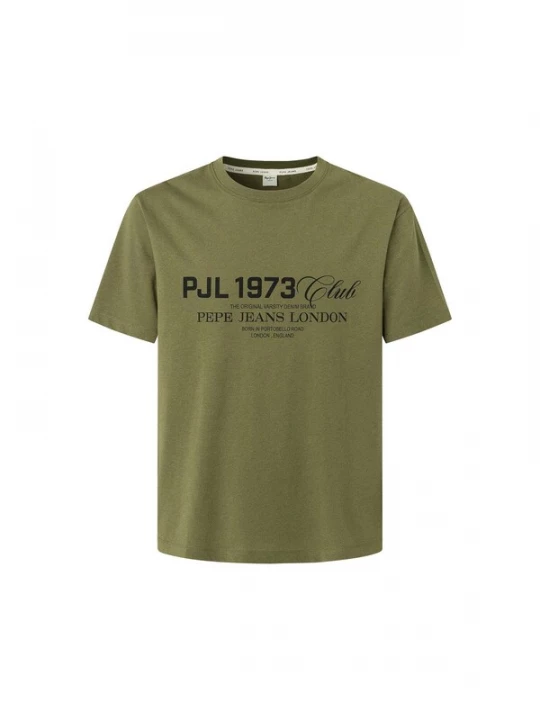 Foto van product Pepe Jeans Shirt 'Malcom' olijfgroen / zwart