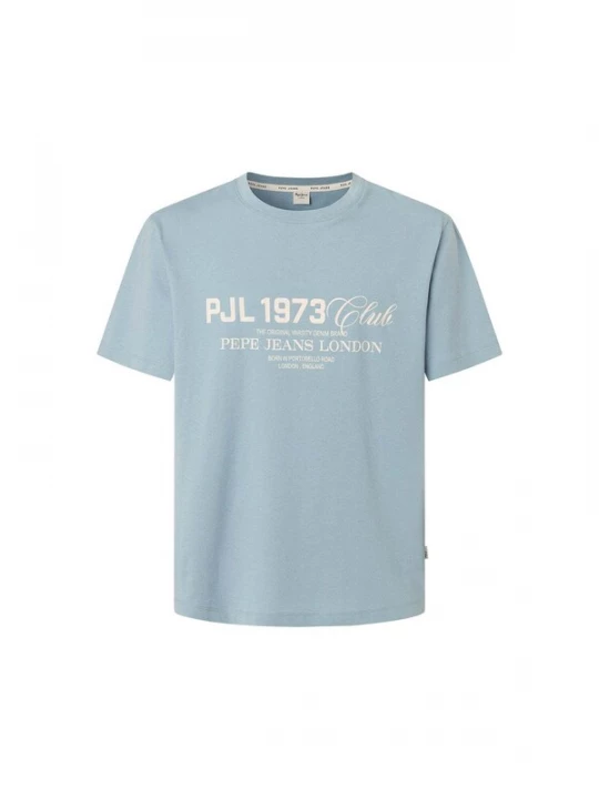 Foto van product Pepe Jeans Shirt 'Malcom' smoky blue / wit