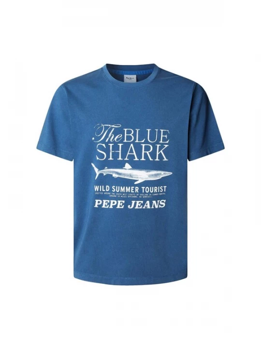 Foto van product Pepe Jeans Shirt 'Mali Tee' blauw / wit
