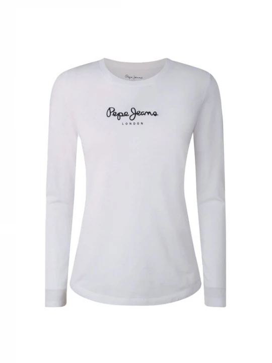 Foto van product Pepe Jeans Shirt 'New Verginia' zwart / offwhite