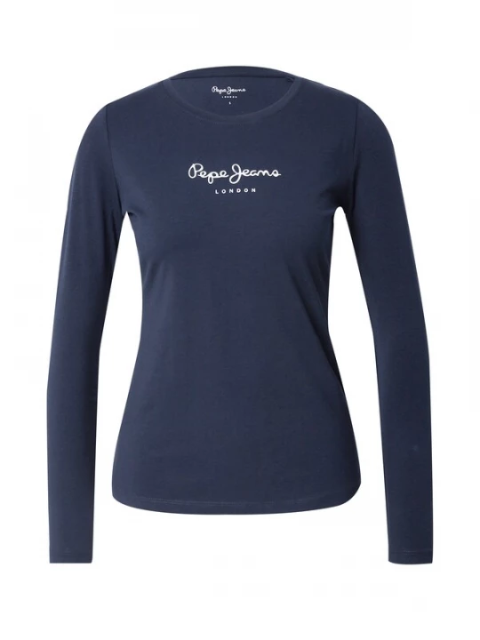 Foto van product Pepe Jeans Shirt 'New Virginia' donkerblauw / wit