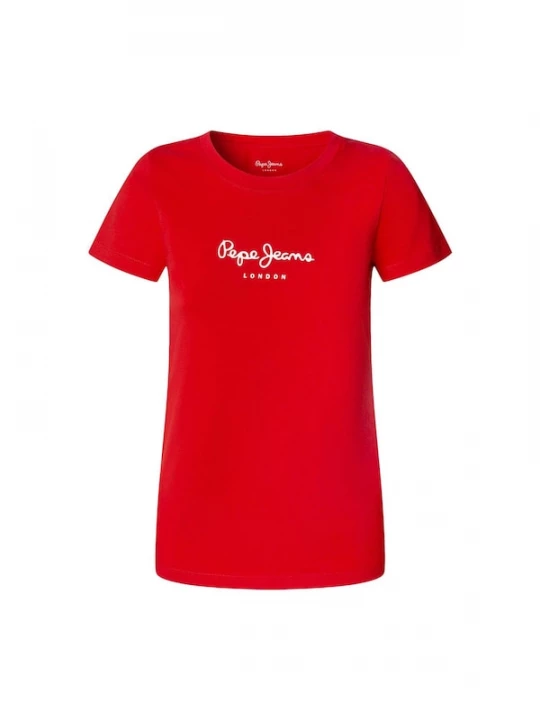 Foto van product Pepe Jeans Shirt 'New Virginia' rood / wit