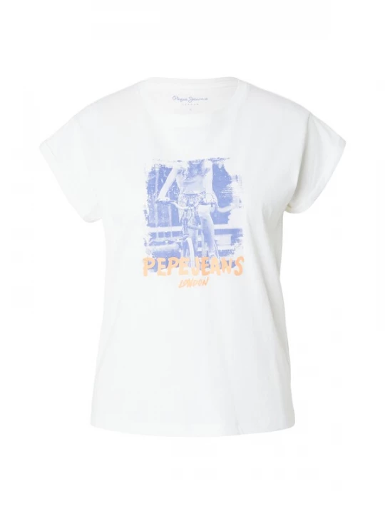 Foto van product Pepe Jeans Shirt opaal / lichtoranje / wit