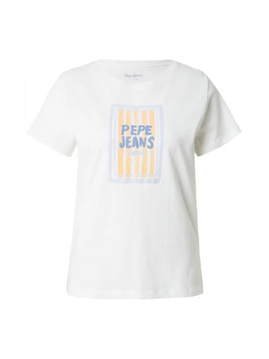 Foto van product Pepe Jeans Shirt saffier / pastelblauw / pasteelgeel / wit