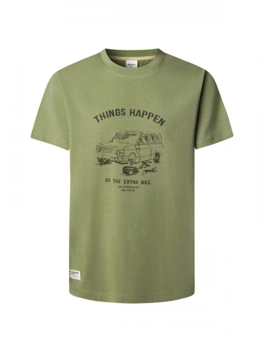 Foto van product Pepe Jeans Shirt 'Sheldon' olijfgroen / donkergroen