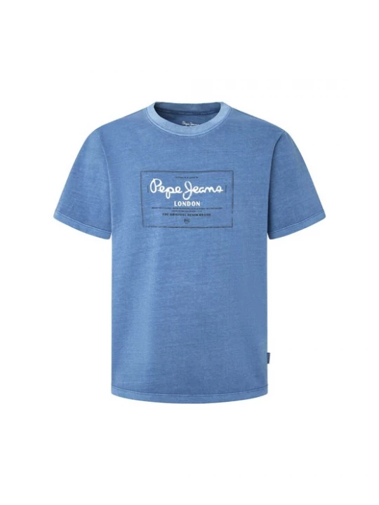 Foto van product Pepe Jeans Shirt 'SIMON' blauw / wit