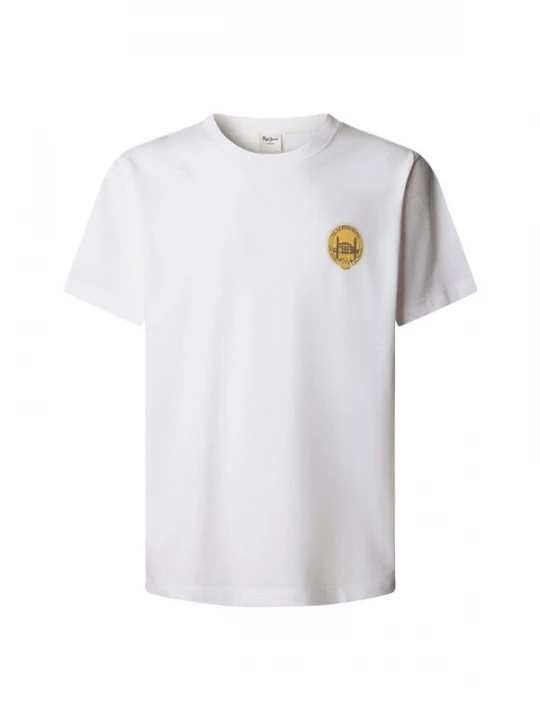 Foto van product Pepe Jeans Shirt 'Sonnie' donkerbruin / honing / wit