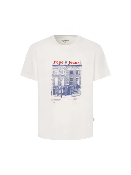 Foto van product Pepe Jeans Shirt 'SOREN' blauw / rood / offwhite