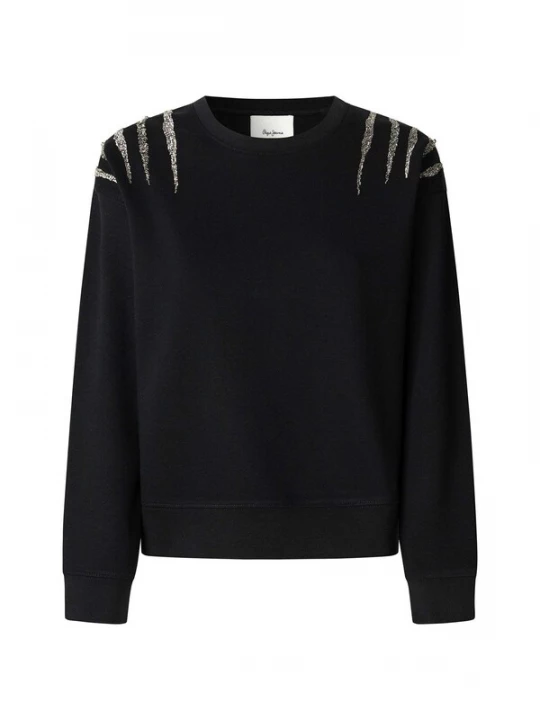 Foto van product Pepe Jeans Sweatshirt 'BARNY' zilvergrijs / zwart