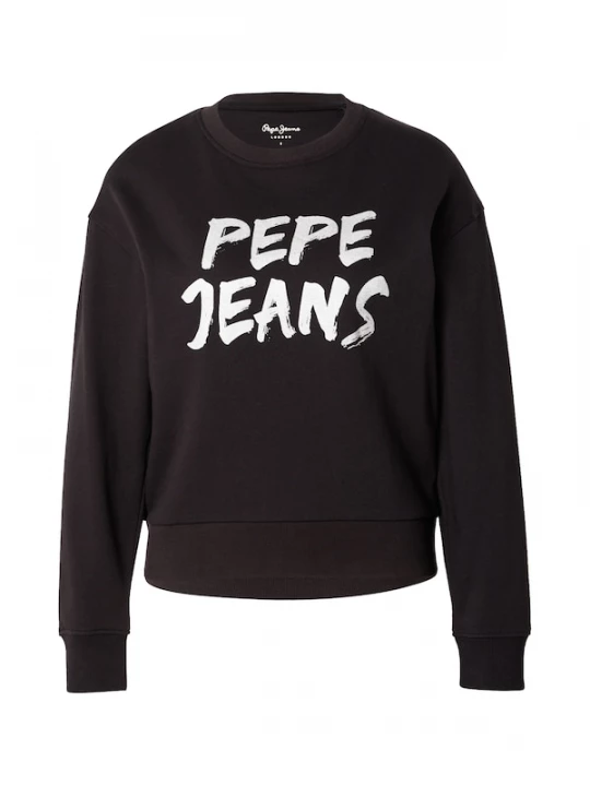 Foto van product Pepe Jeans Sweatshirt zwart / zilver