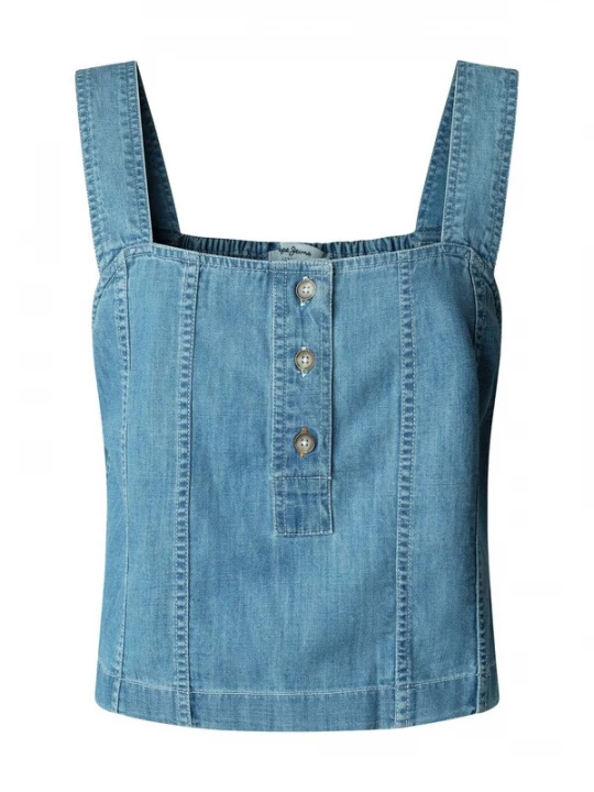 Foto van product Pepe Jeans Top 'BRIDGET' blauw denim